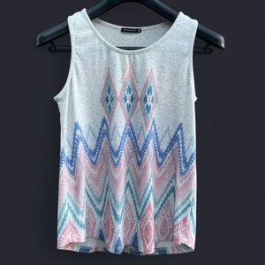 Staccato Women's Multicolor Geometric Tank Top